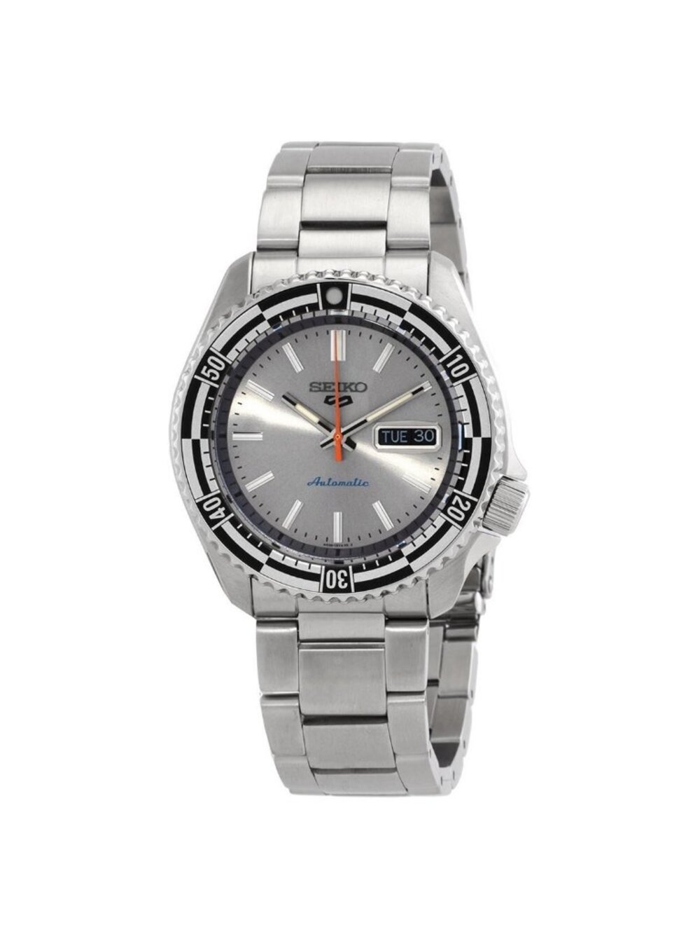 NWT Seiko 5 Sports Automatic Silver Dial Men's Watch